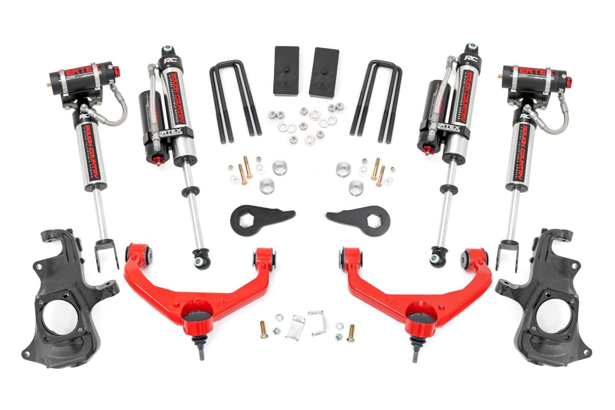 Chevrolet Silverado 3500 HD Suspension Lift Kit - Rough Country - Knuckle | Vertex - '11-'19